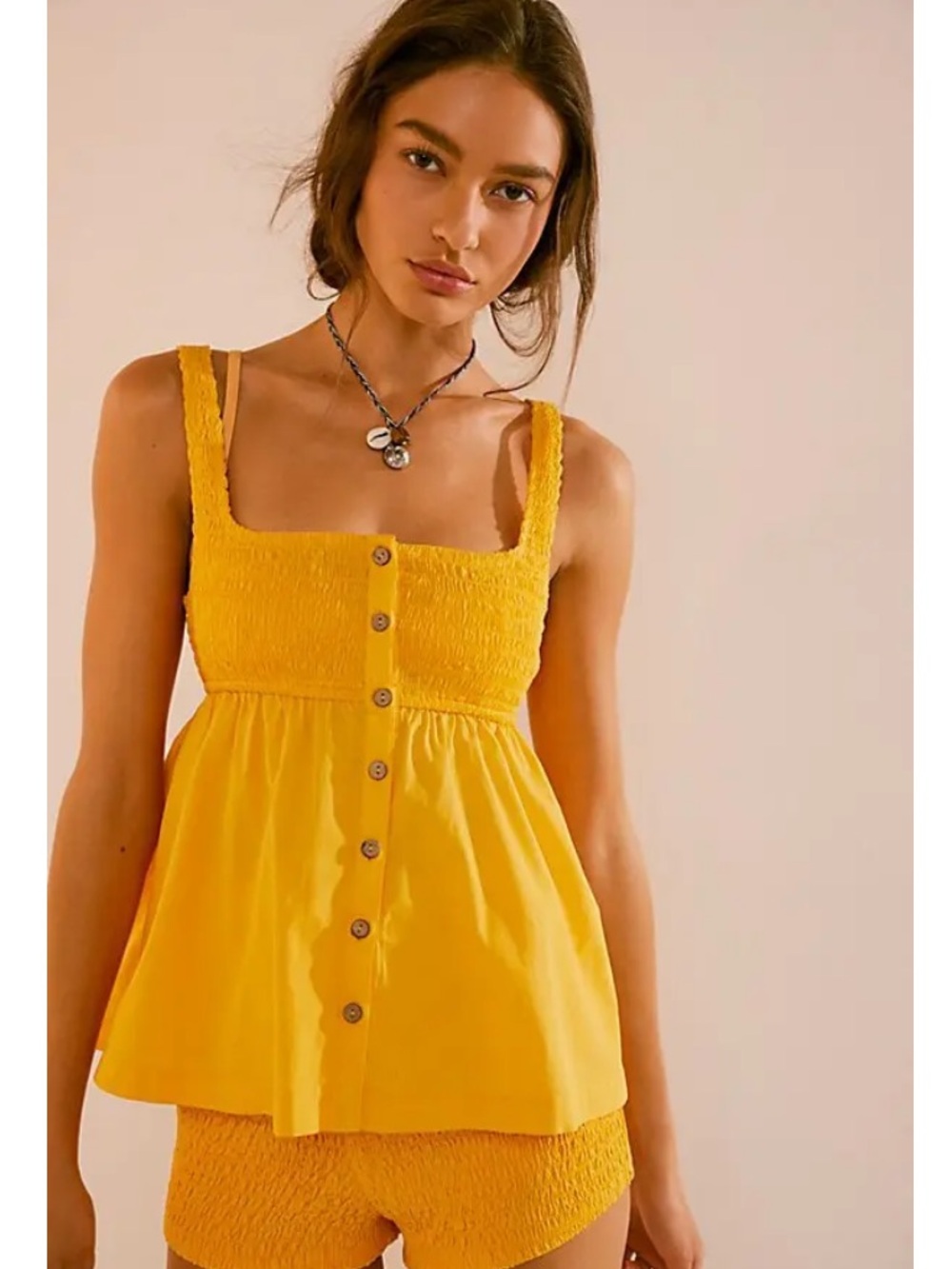 Free People Zola Set in Citrus